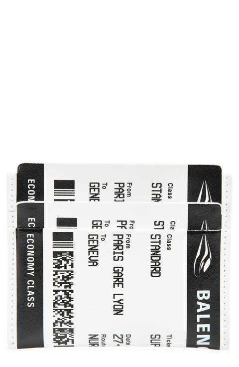 Boarding Pass Leather Card Case