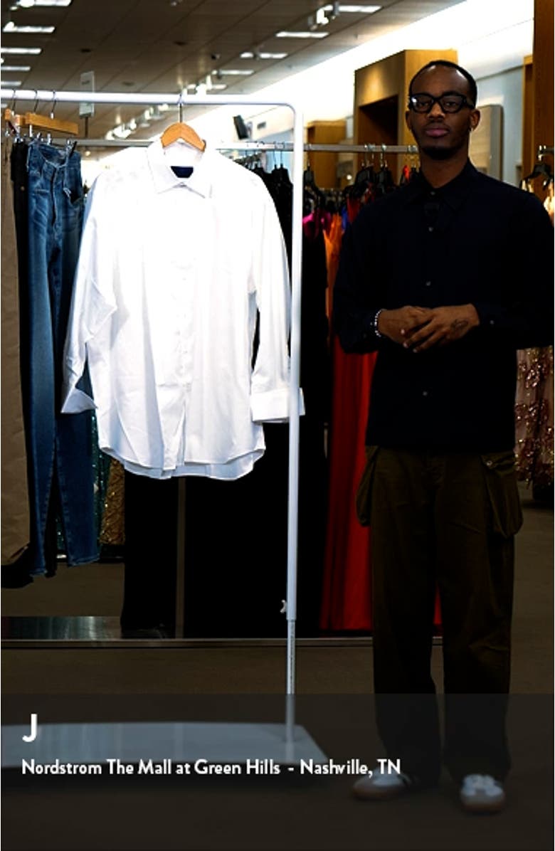 Horizontal Twill Regular Fit Tuxedo Shirt