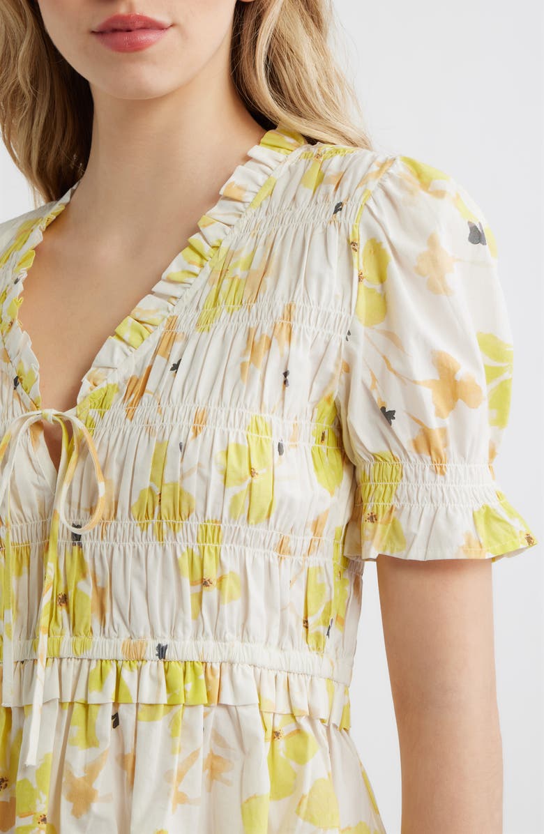 Rails Fontaine Floral Smocked Top, Alternate, color, 