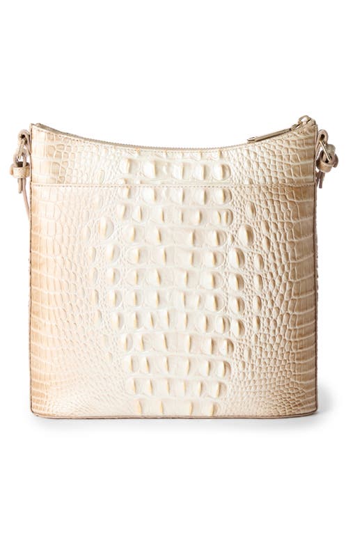 Brahmin Katie Croc Embossed Leather Crossbody Bag In Contour