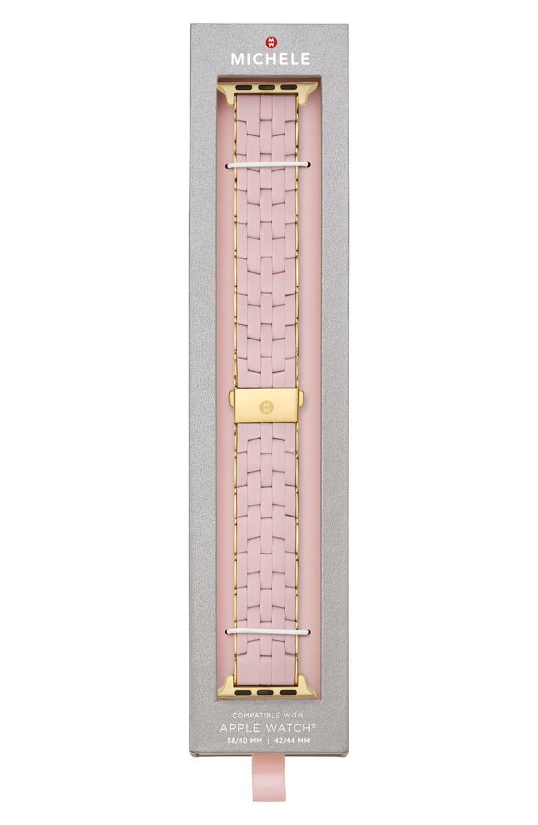 MICHELE Silicone 20mm Apple Watch<sup>®</sup> Watchband, Alternate, color, Pink