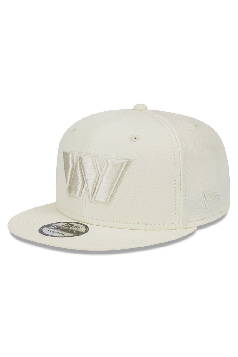 Men's New Era Cream Washington Commanders Color Pack 9FIFTY Snapback Hat, Main, color, Cream