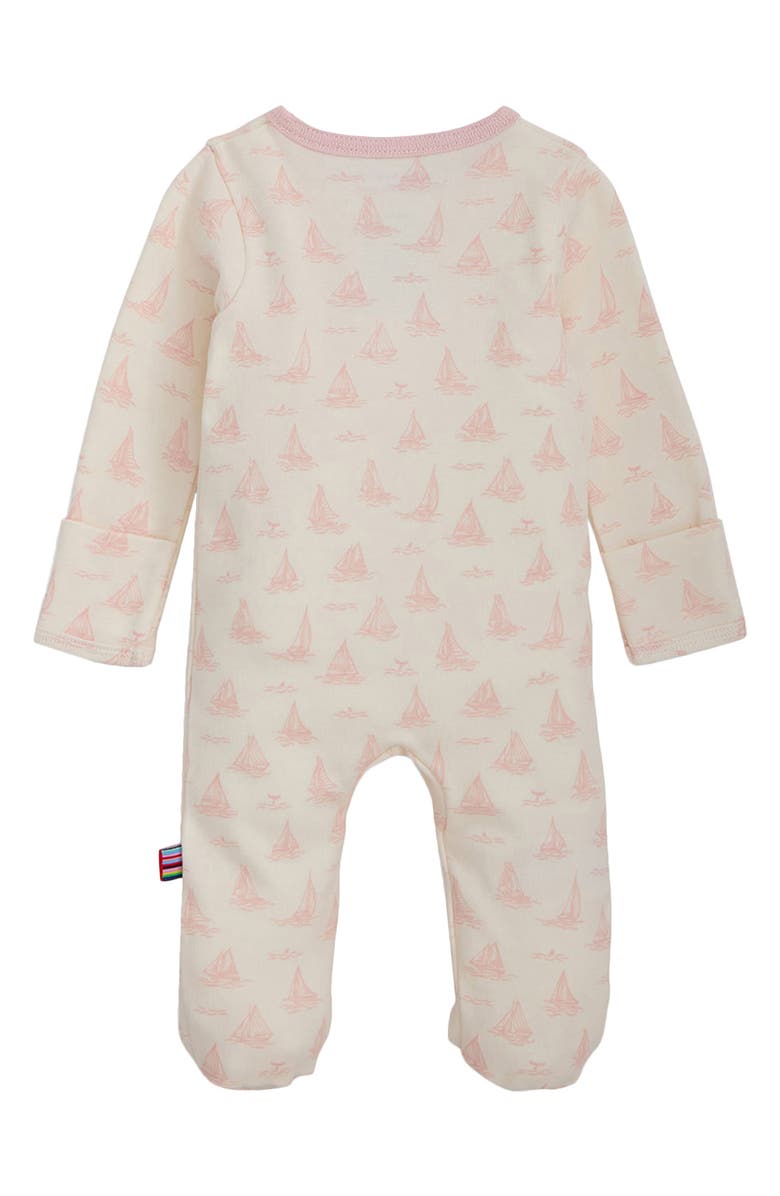 Magnetic Me Tiny Tides Organic Cotton Footie, Alternate, color, White