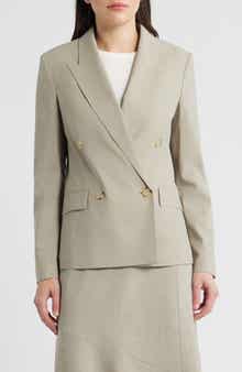 Jaleto Double Breasted Virgin Wool Blazer