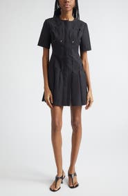 Coperni Technical Tailored Origami Wool Blend Dress