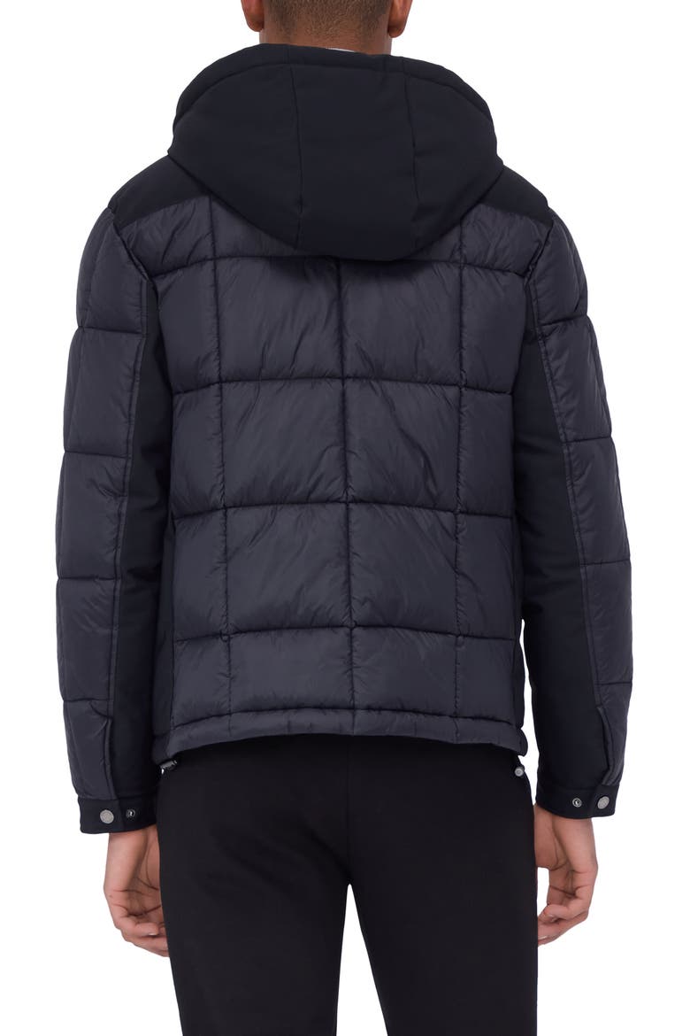 Quilted Hooded Field Jacket, Alternate, color, BLACK