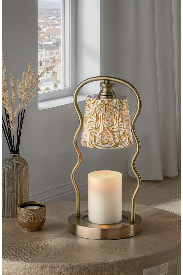 Twirl Candle Warmer Lamp, Alternate, color, ANTIQUE BRASS