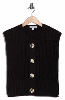 JASON WU Button Shaker Cardi Vest