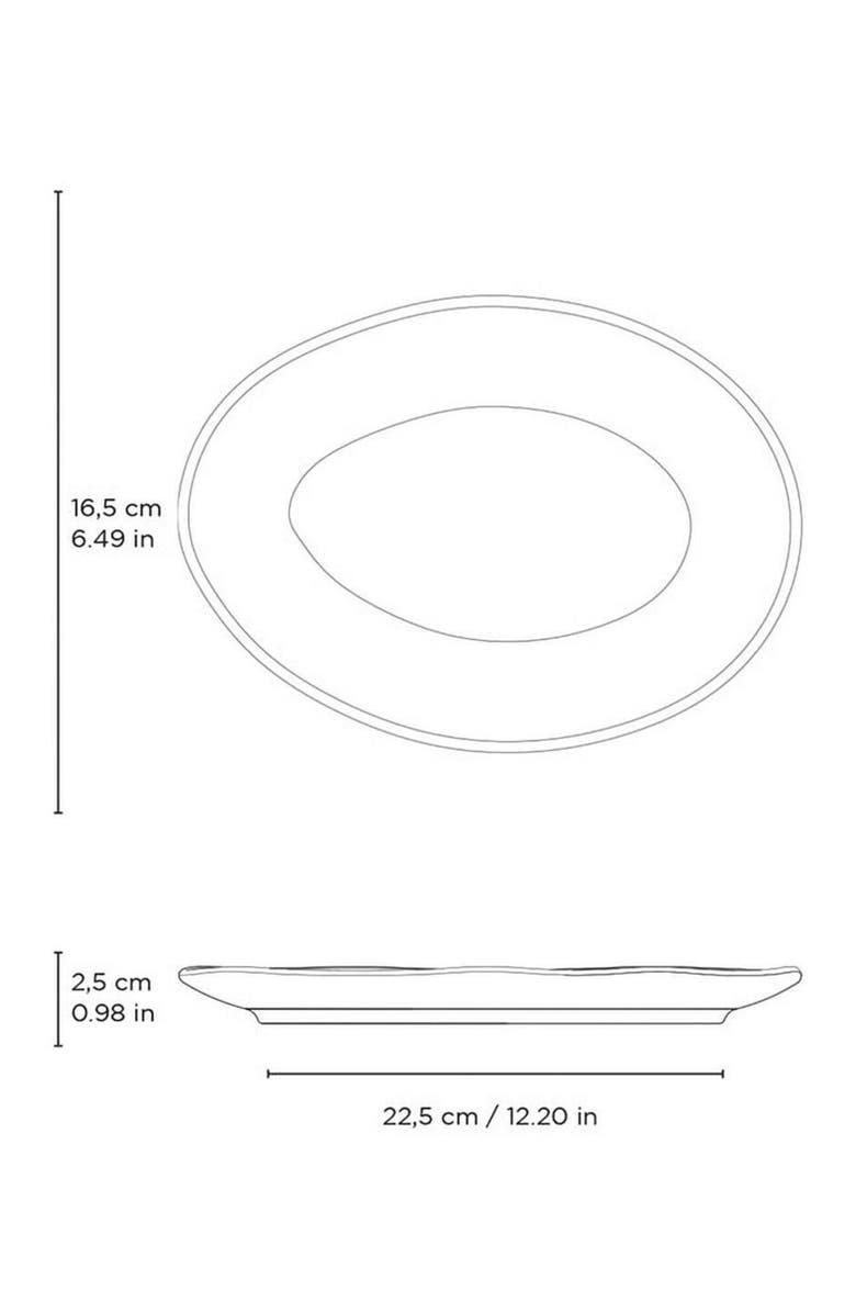 Porto Brasil Oval Dessert Plate Set of 4, Alternate, color, Dust