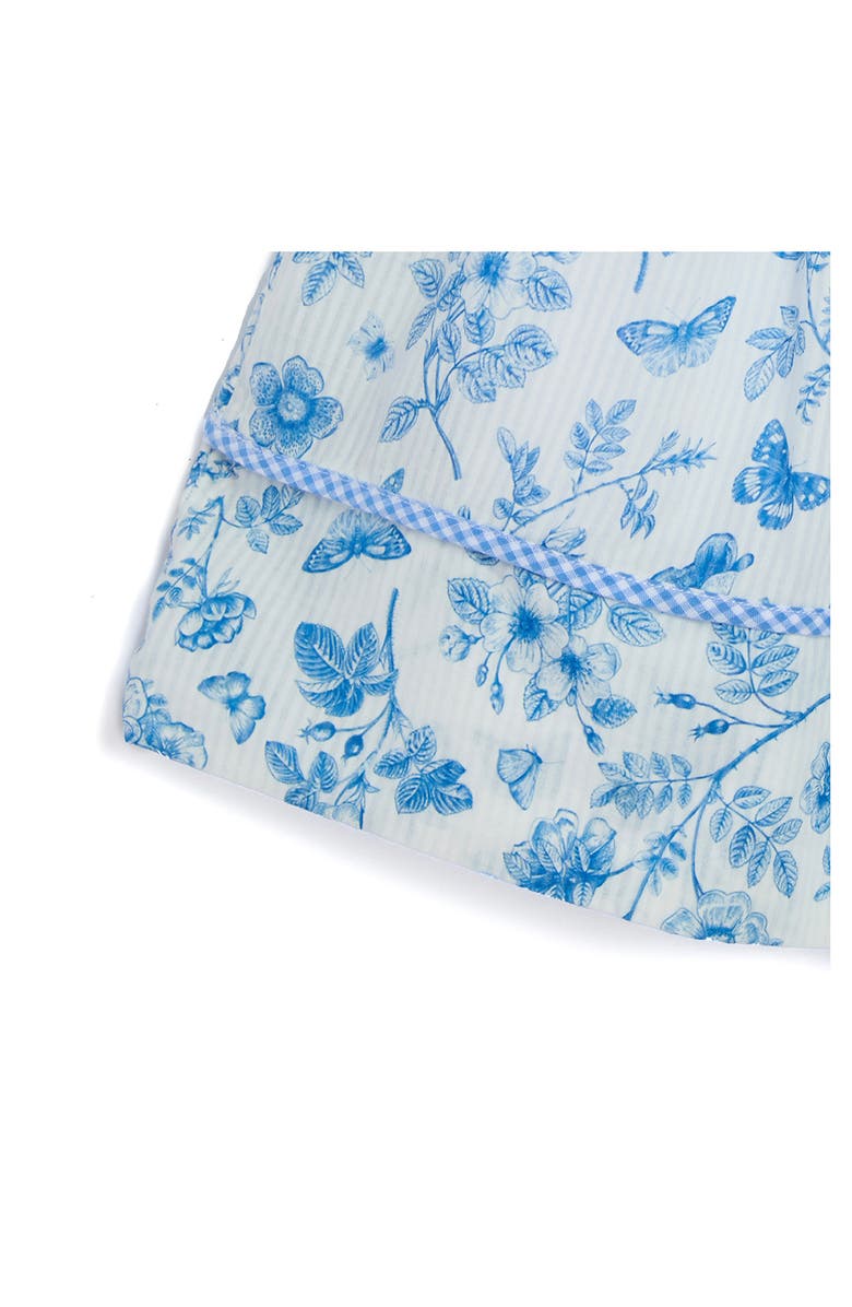 Pippa & Julie Kids' Rebecca Butterfly Toile Dress, Alternate, color, Blue