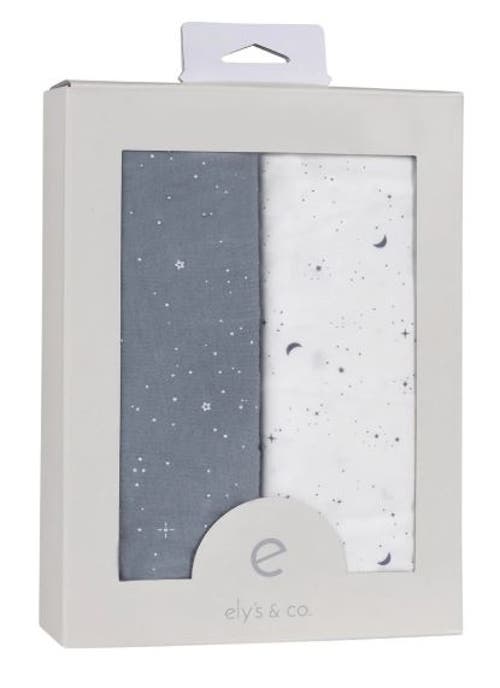 Mini Crib Sheet Baby Fitted Pack N Play In Blue Celestial