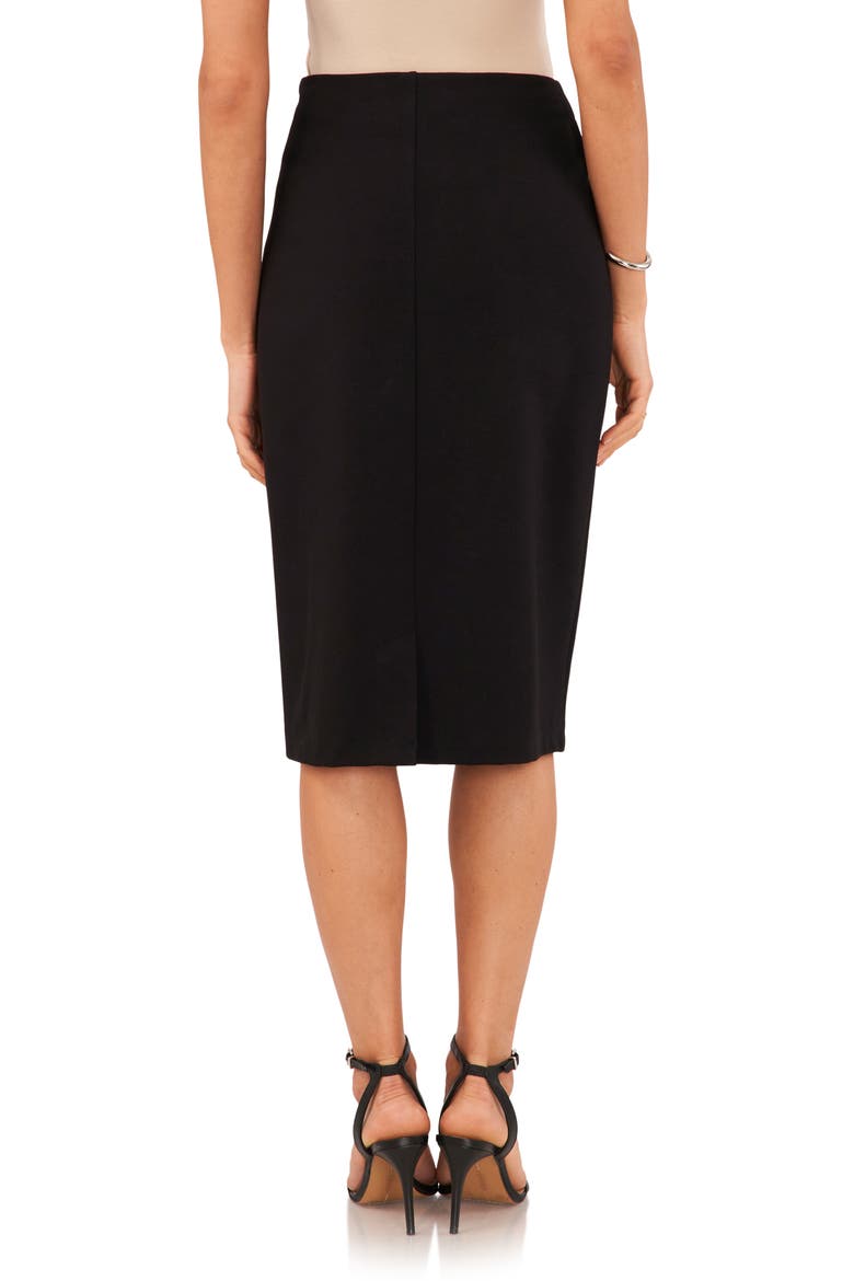 Fitted Pencil Skirt, Alternate, color, RICH BLACK