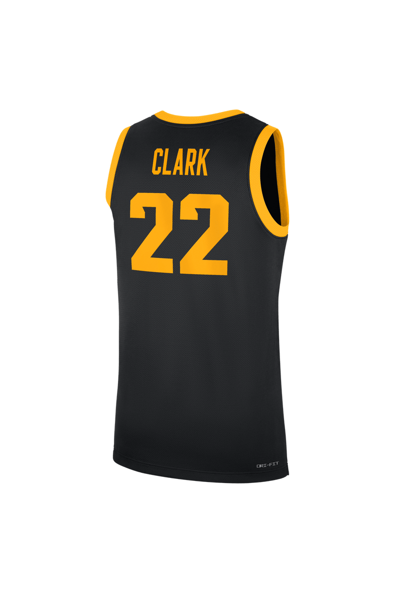 Men's Nike Caitlin Clark Black Iowa Hawkeyes Home Replica Basketball Jersey, Alternate, color, Black