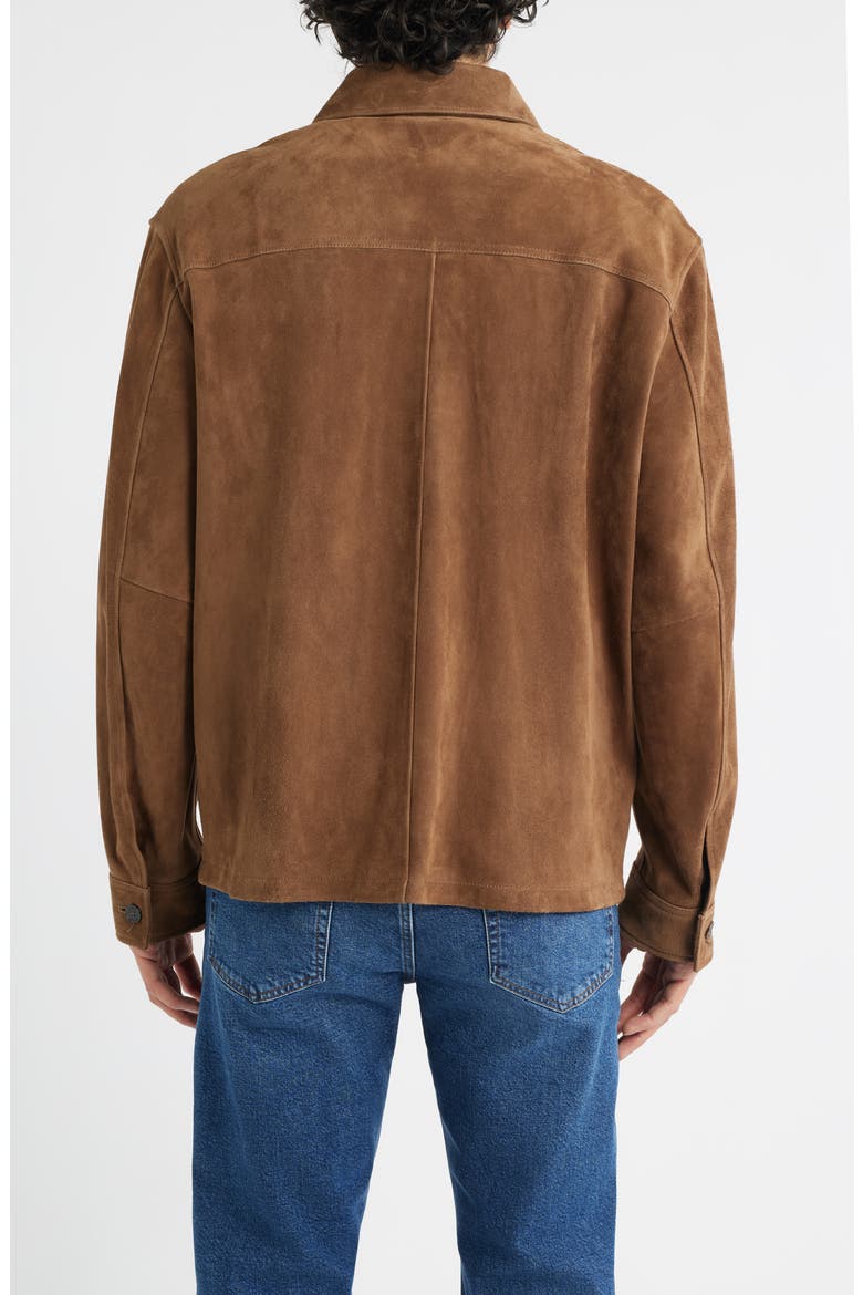 Suede Chore Coat, Alternate, color, CARAMEL