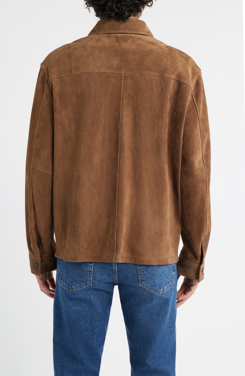 FRAME Suede Chore Coat, Alternate, color, Caramel