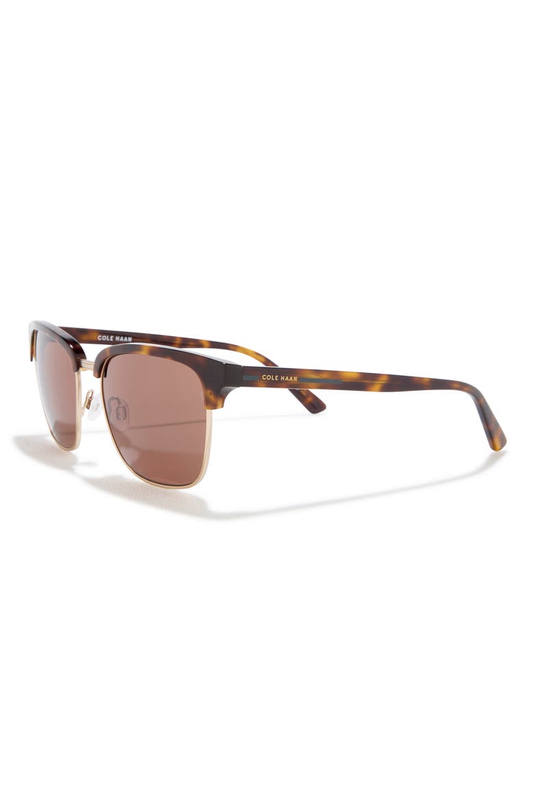 54mm Browline Sunglasses, Alternate, color, TORTOISE