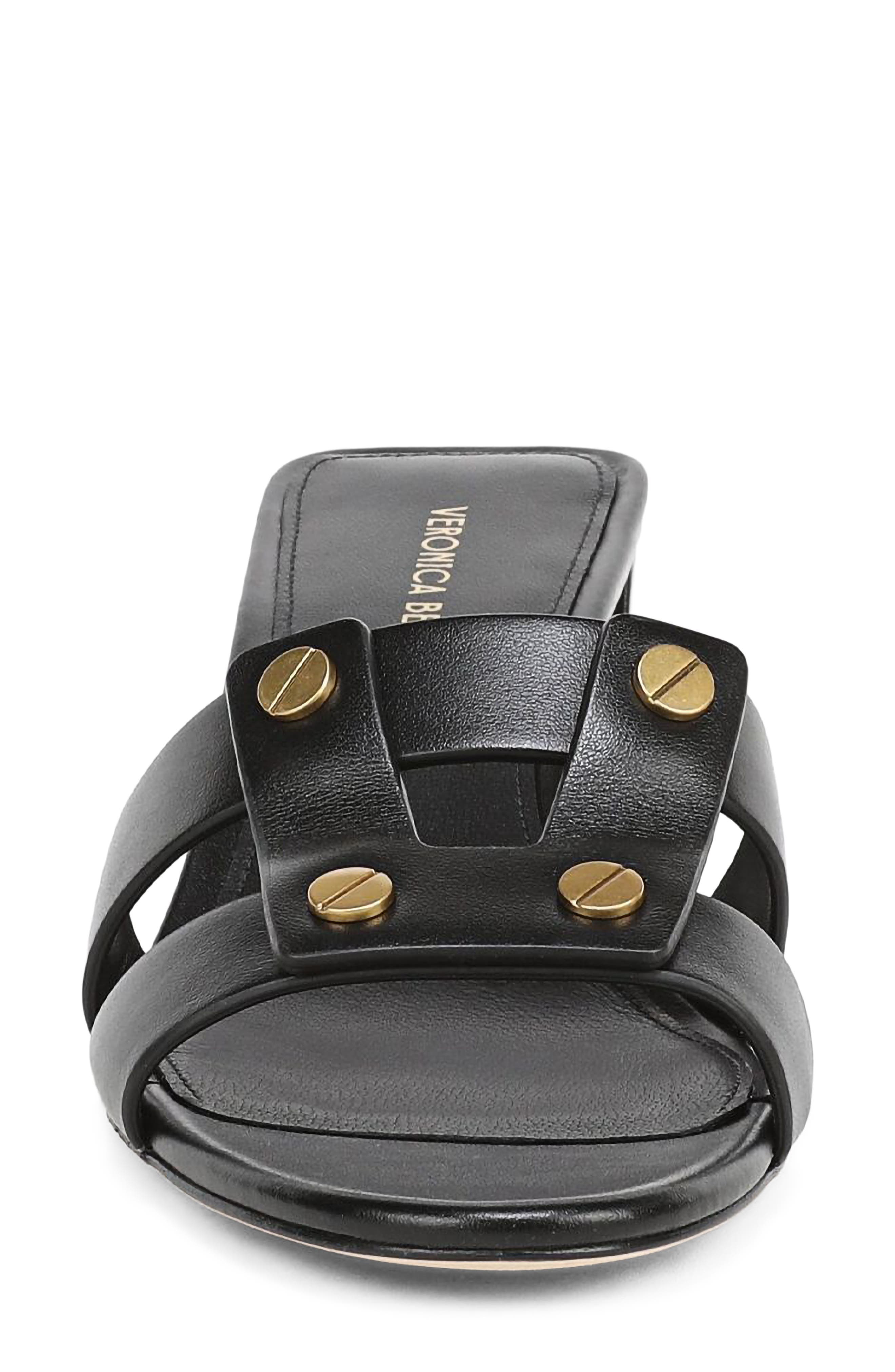 Veronica Beard Via 55 Sandal, Alternate, color, Black