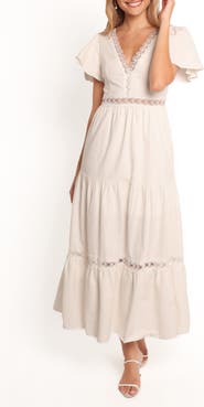 Petal & Pup Minny Flutter Sleeve Cotton Maxi Dress