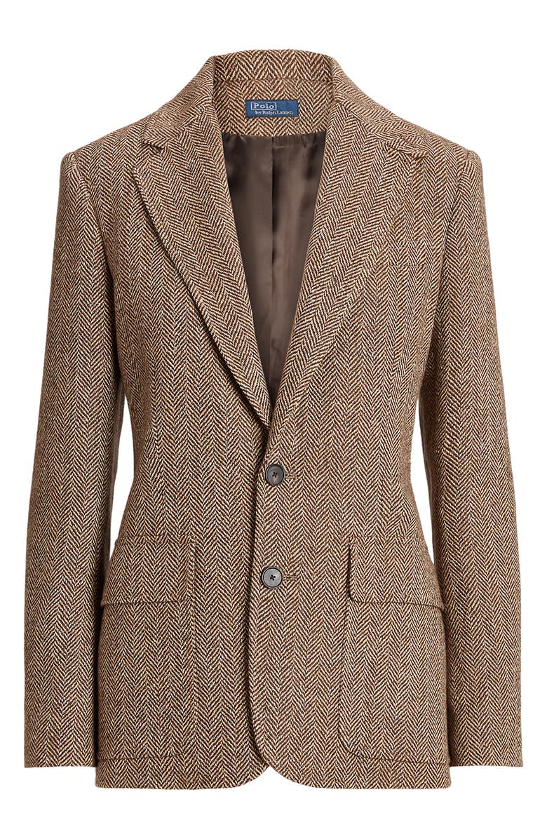 Polo Ralph Lauren Linen, Silk & Wool Herringbone Sport Coat, Alternate, color, 
