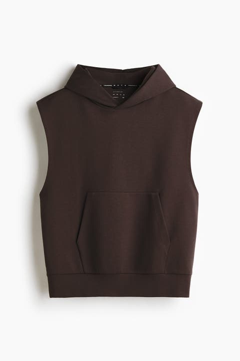 Sleeveless Sports Hoodie With Drymove