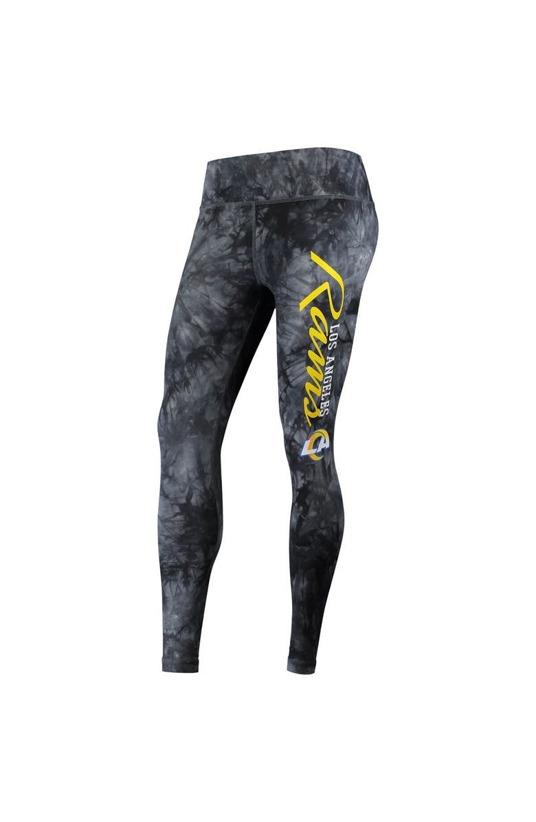 CONCEPTS SPORT Women's Concepts Sport Black Los Angeles Rams Burst Tie Dye Leggings, Alternate, color, 