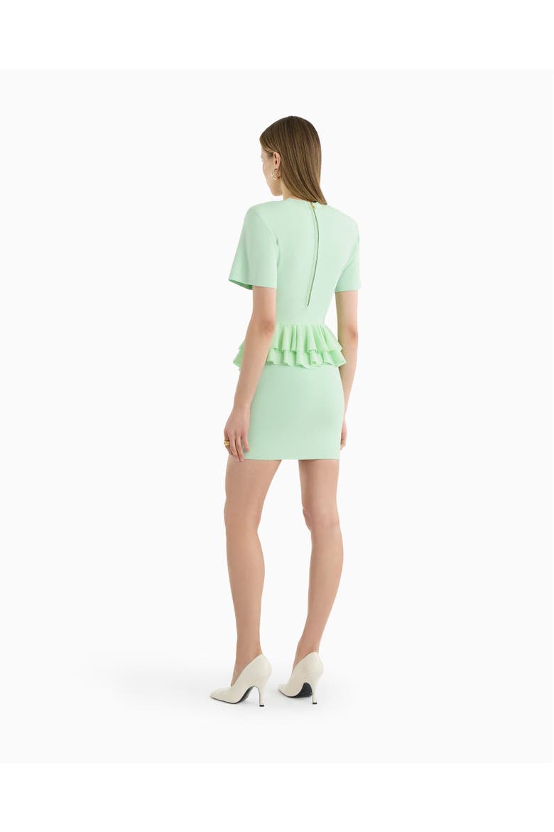 Chloe peplum dress, Alternate, color, Misty Jade