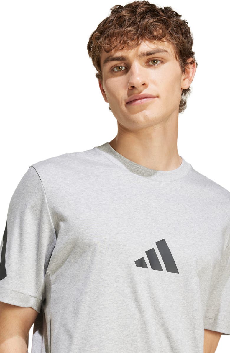 adidas Z.N.E. Cotton T-Shirt, Alternate, color, Medium Grey Heather