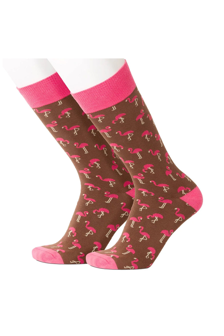 Flamingo Pink Socks, Main, color, None