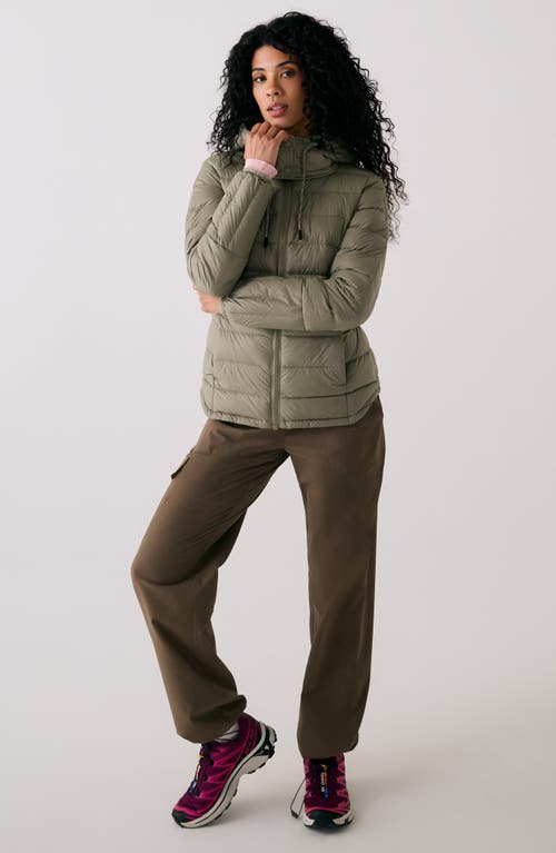 Lole Emeline Water Repellent 550 Fill Power Down Jacket In Green