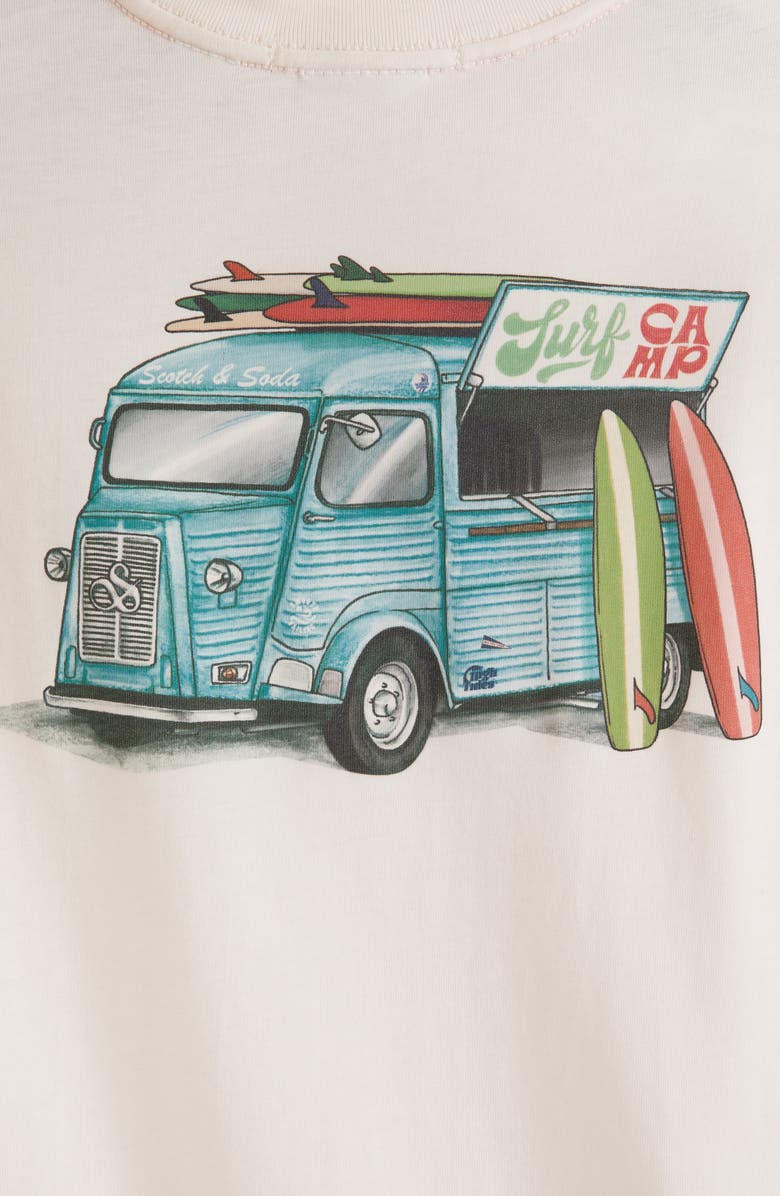 Scotch & Soda Kids' Surfboard Cotton Graphic T-Shirt, Alternate, color, 