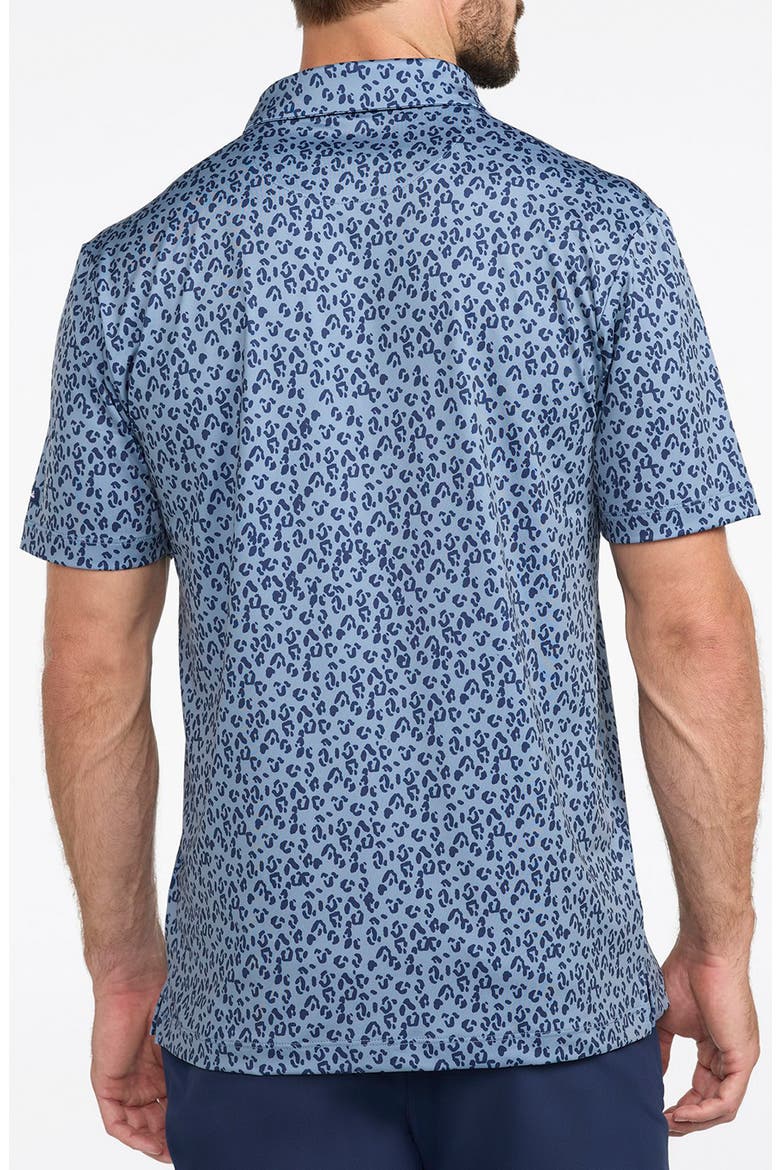 Cheetah Performance Polo, Alternate, color, CHEETAH - BLUE MIRAGE