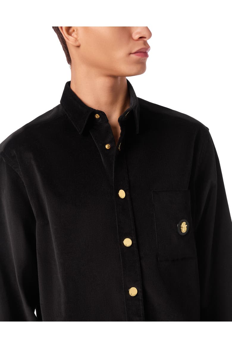 Corduroi Overshirt Men, Alternate, color, black