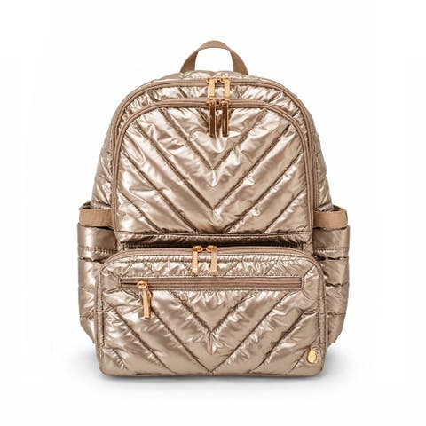 Hydrobackpack Quilted Nylon Travel And Commuter Bag