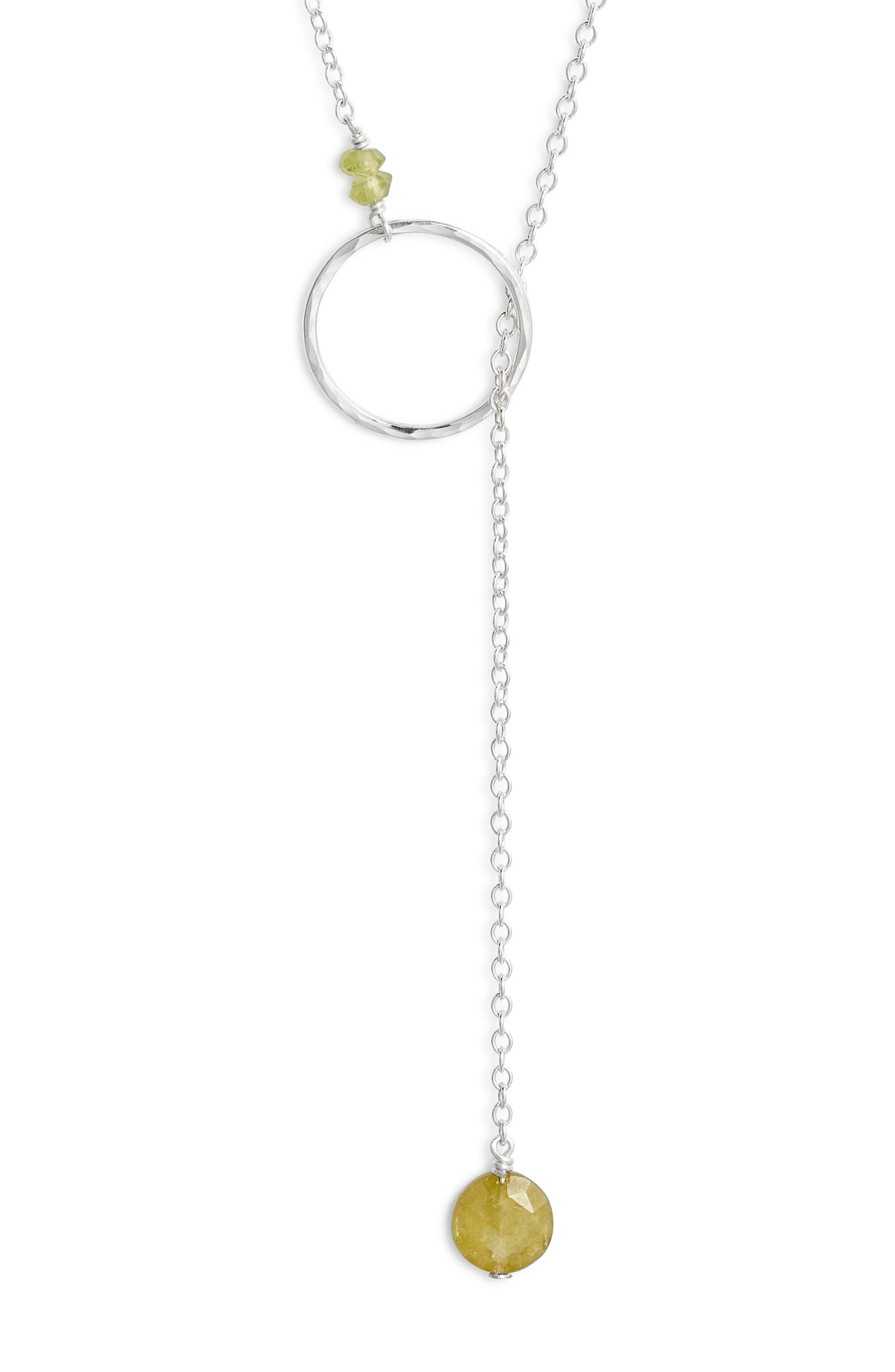 GREEN GARNET/ STERLING SILVER