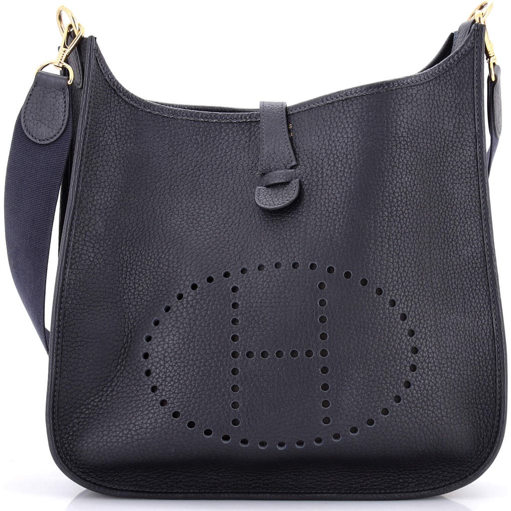 Pre-owned Hermes Hermes Evelyne Bag Gen I Fjord Gm In Blue