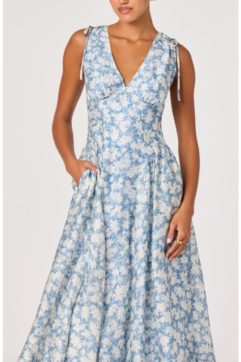 Emmery Floral Dress, Alternate, color, BLUE FLORAL