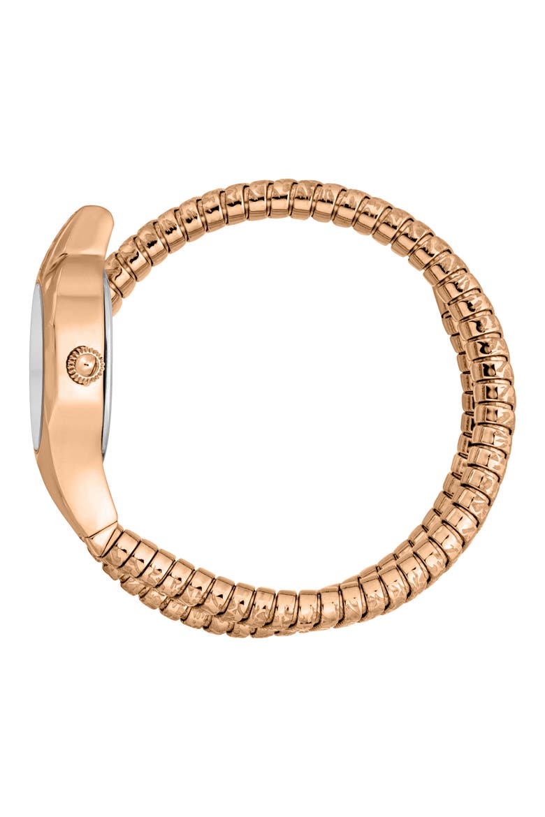 Snake Wraparound Bracelet Watch, 22mm x 35mm, Alternate, color, ROSE GOLD