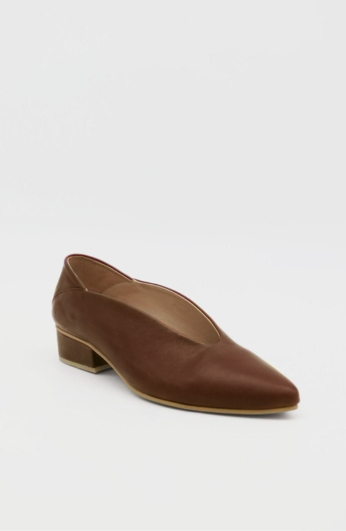 Stivali New York Louvre Slip On Loafers In Brown