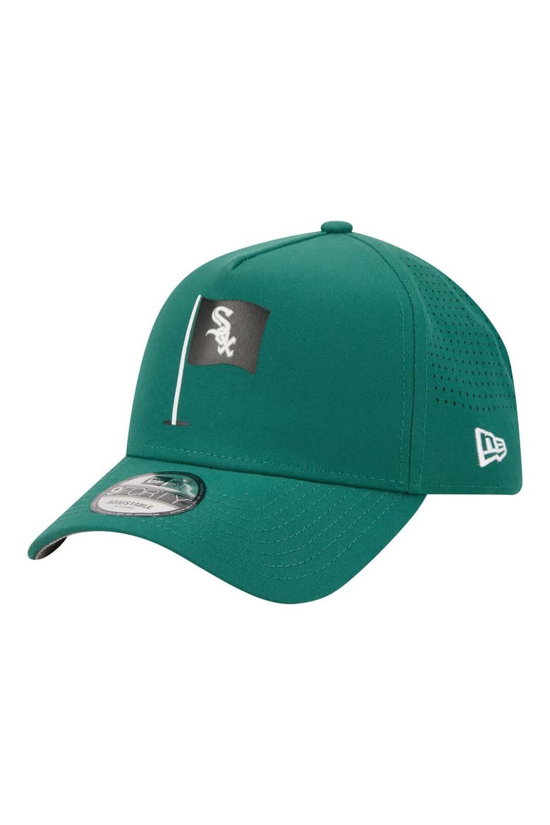 Men's New Era  Green Chicago White Sox Pin Seeker 9FORTY A-Frame Adjustable Hat, Alternate, color, Green