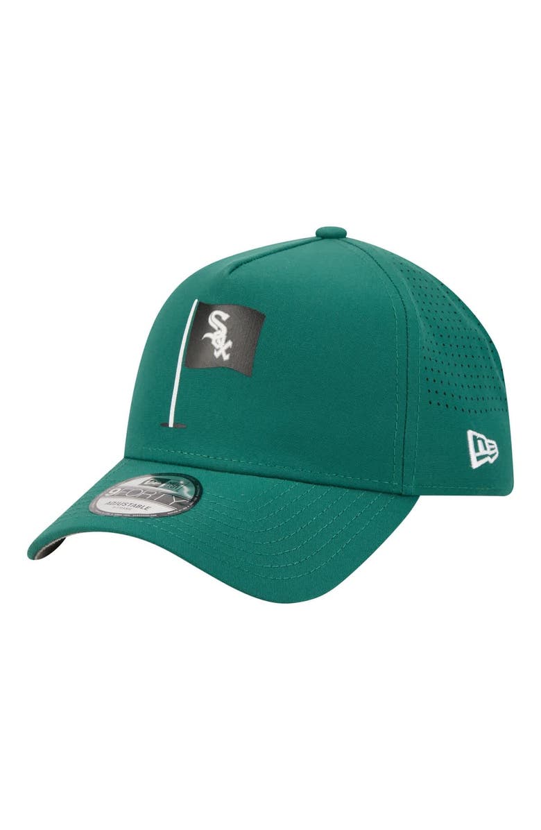 New Era Men's New Era  Green Chicago White Sox Pin Seeker 9FORTY A-Frame Adjustable Hat, Alternate, color, Green