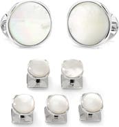 Cufflinks, Inc. Classic Formal Mother-of-Pearl Shirt Studs & Cuff Links Set