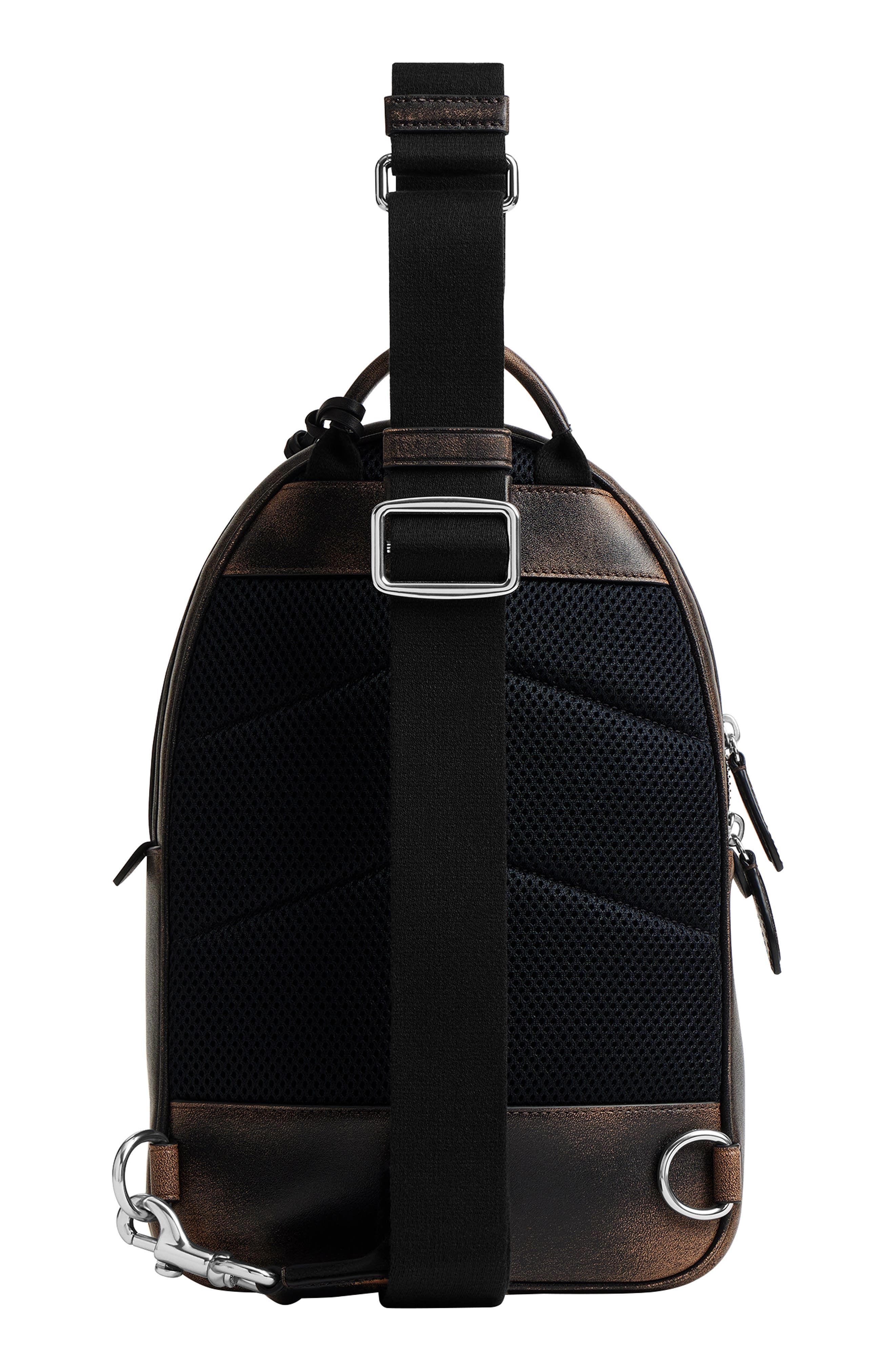 COACH Charter Loved Leather Sling Pack, Alternate, color, 