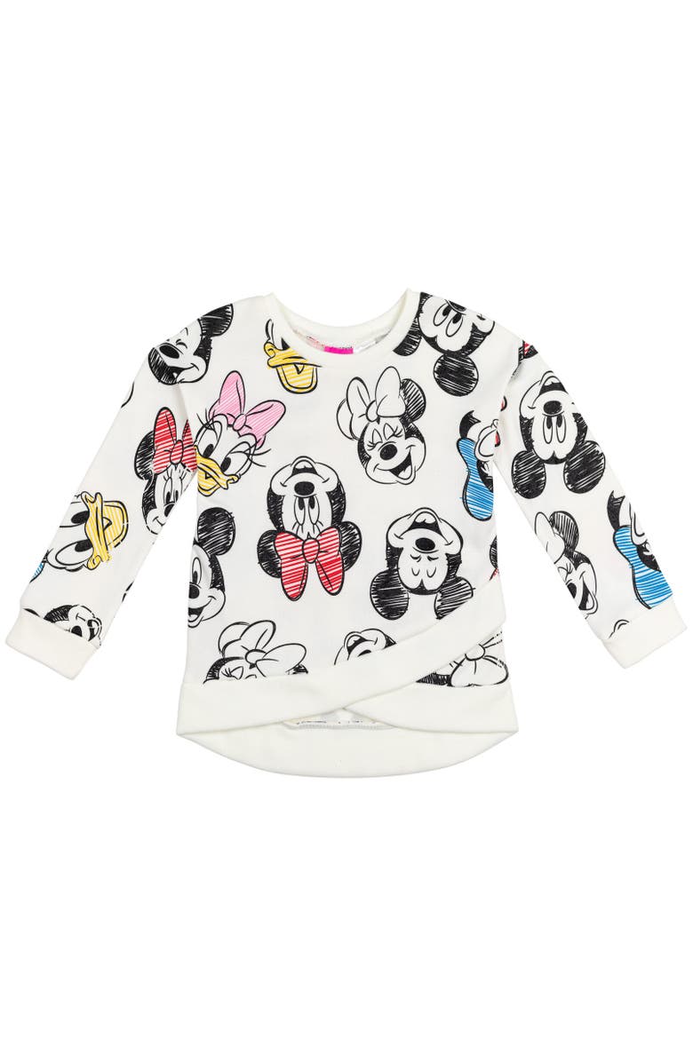 Disney Sweatshirt & Leggings Set, Alternate, color, White/Black