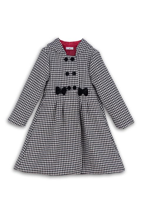 Kids' Hooded Houndstooth Coat (Little Kid & Big Kid)