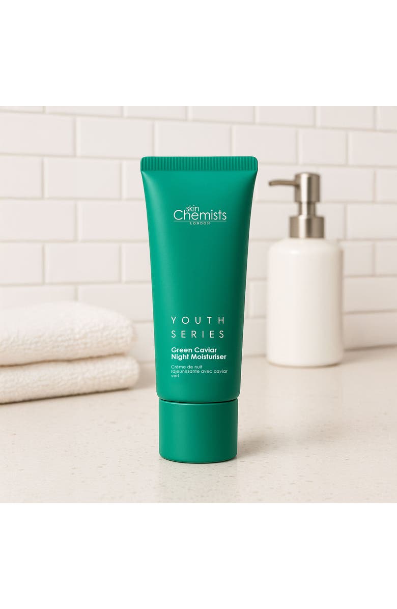 SKINCHEMISTS Youth Series Green Caviar Night Moisturiser 50ml, Alternate, color, White