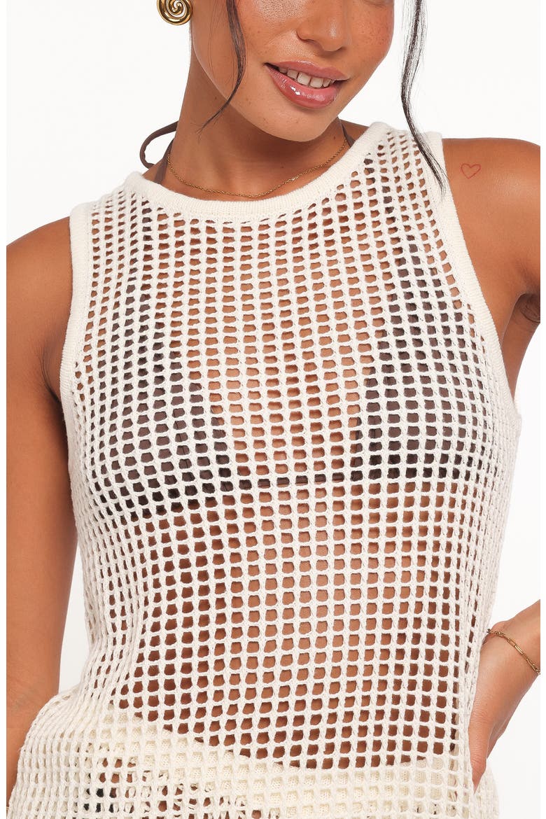 Lorna Open Stitch Tank, Alternate, color, OFF WHITE