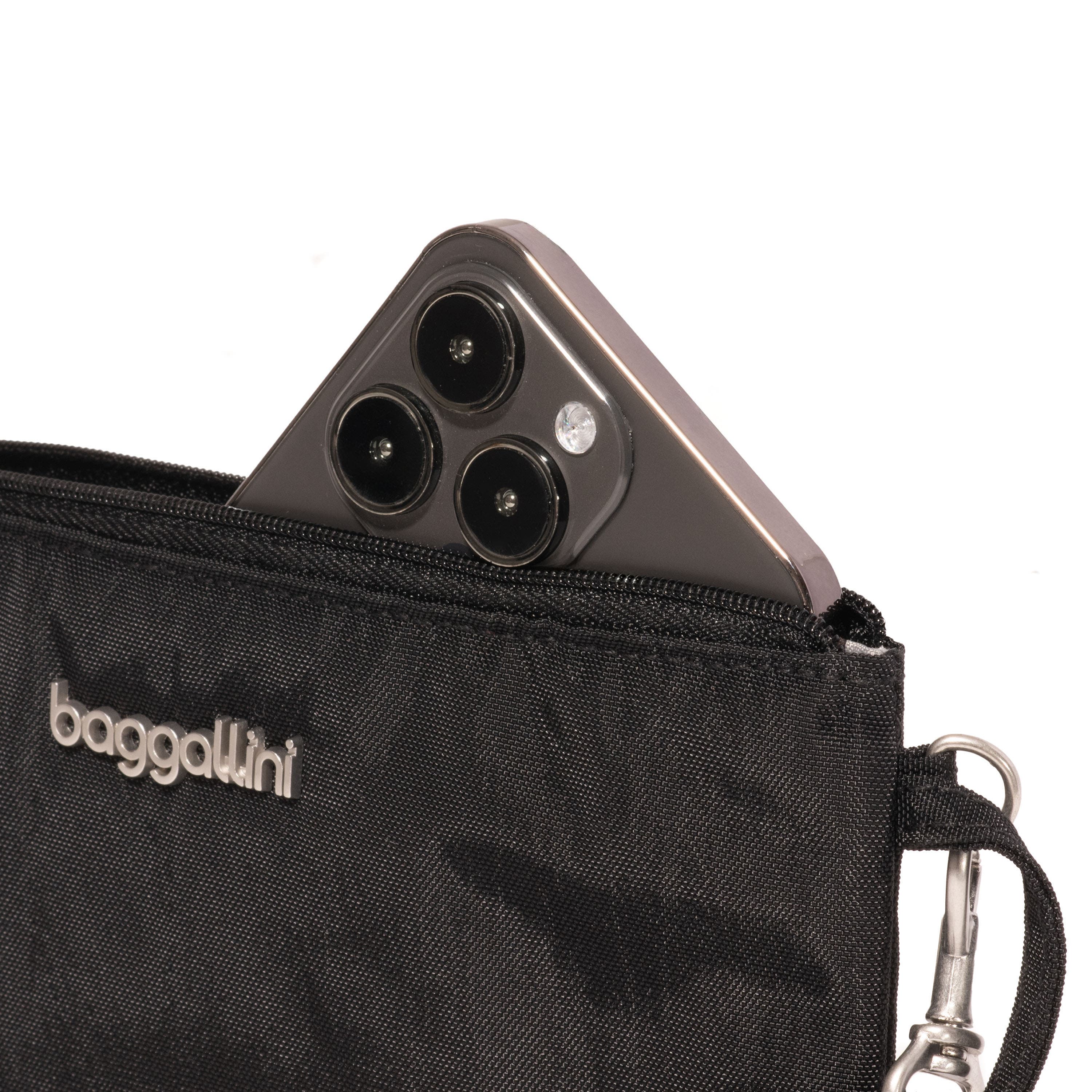 BAGGALLINI RFID Wristlet Wallet, Alternate, color, Black
