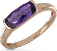 Bony Levy 14k Gold Purple Amethyst Stackable Ring