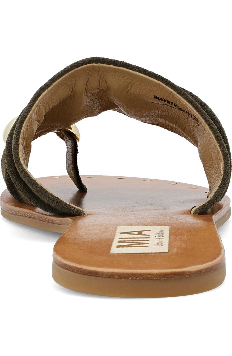 MIA Limited Edition Tiffani Slide Sandal, Alternate, color, Khaki