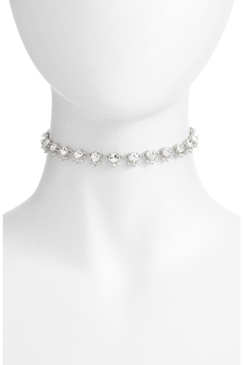 Crystal Choker, Main, color, SILVER